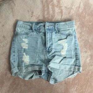 Abercrombie kids jean shorts.